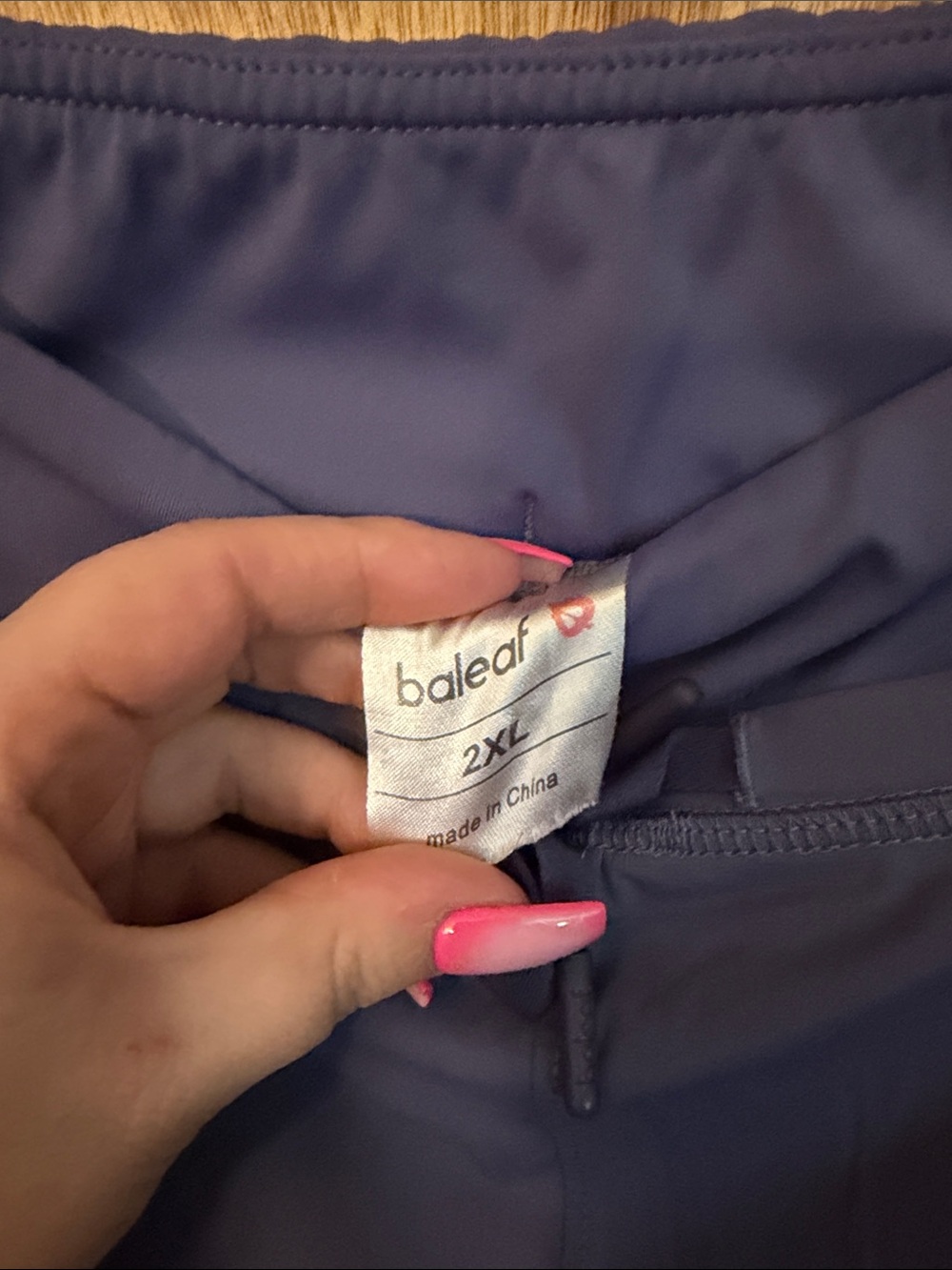 Baleaf Purple Athletic Women's Shorts - Picture 2 of 3